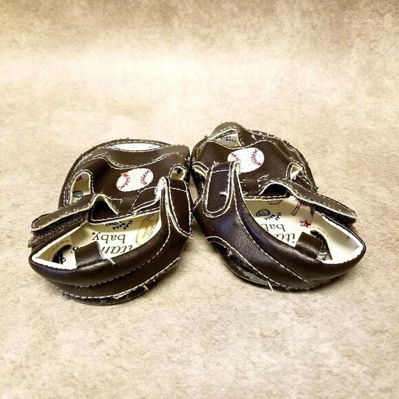 Vitamins Baby Boys Stepping Stone  Size 9-12 Months Brown  Open Toe Sandals - Picture 6 of 10